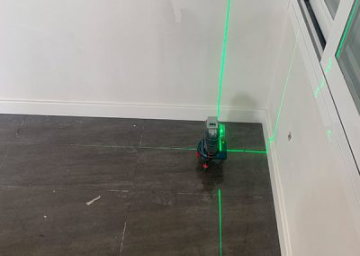 Replanteo de LED empotrado con nivel laser