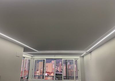 Iluminación LED en salón